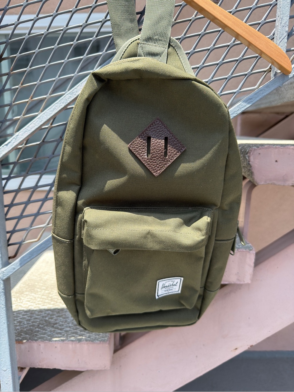 Herschel Supply Company Olive Green Canvas Backpack